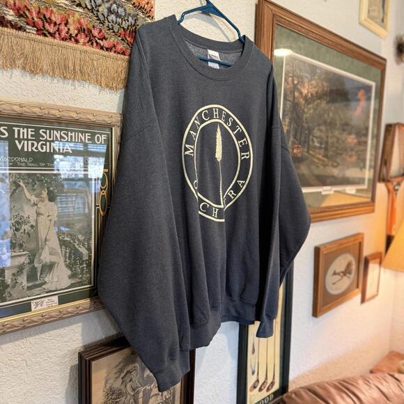 Manchester Orchestra RARE Black Mile To The Surface Indie Band Sweatshirt Sz 2XL - Picture 2 of 7